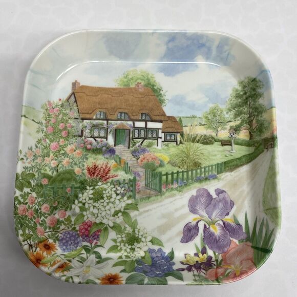 Mebel Melamine Trays Garden Cottage Flowers 1 Medium 2 Small Made In Italy READ - Picture 3 of 10